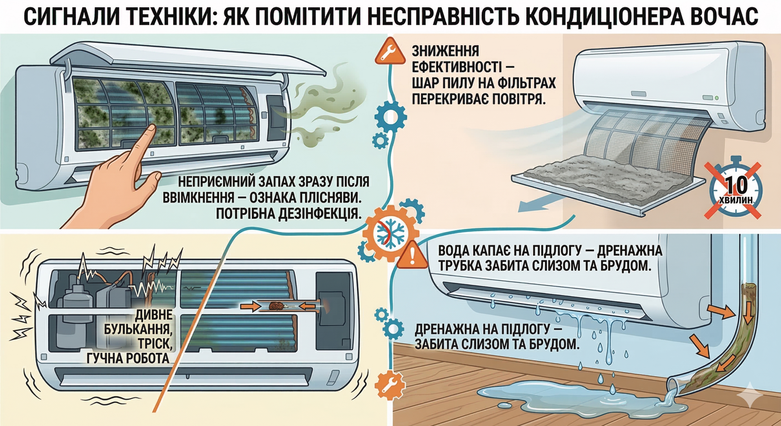 як правильно чистити кондиціонер