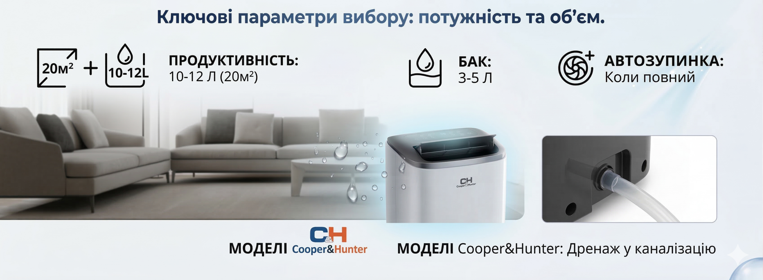 як правильно вибрати осушувач повітря